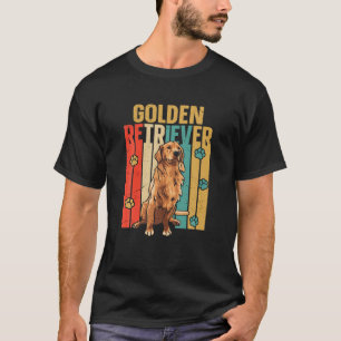 T-shirt Amoureux des chiens Rétro Golden Retriever Golden