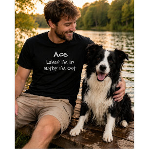 T-shirt Amoureux des chiens sur mesure   Lac à l'intérieur