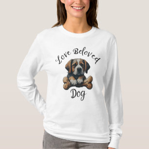 T-shirt Amoureux des chiens Tee : Portez votre coeur sur v