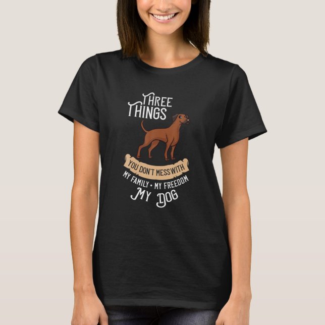 T-shirt Amoureux des chiots de Chien Rhodesian Ridgeback (Devant)