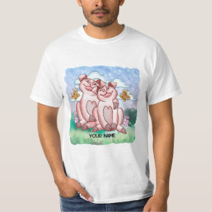 T-shirt Amoureux des cochons  
