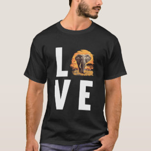 T-shirt Amoureux des éléphants Éléphant