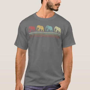 T-shirt Amoureux des éléphants Éléphant drôle Cadeau rétro