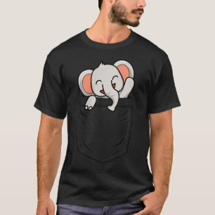 T-shirt Amoureux des éléphants Mignon Éléphant drôle en Ck