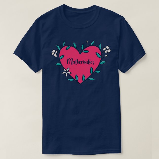 T-shirt Amoureux des mathématiques (Design devant)