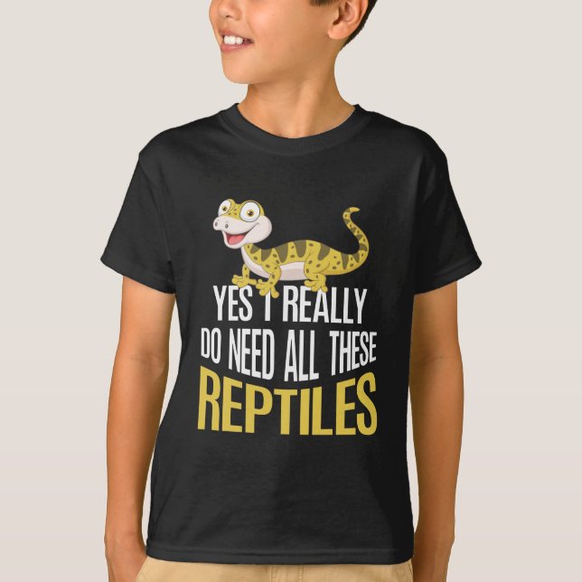 T-shirt Amoureux des reptiles amusants Amateurs d'enfants  (Devant)