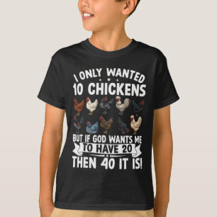 T-shirt Amoureux drôle de poulet Hommes femmes élevage de