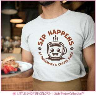 T-shirt Amoureux du café, ça arrive de boire