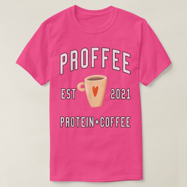 T-shirt amoureux du café protéique (Design devant)
