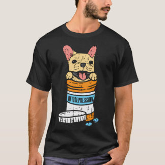 T-shirt Amoureux du chien Bouledogue Français antidépresse