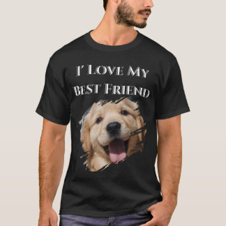 T-shirt Amoureux du chien Retriever doré