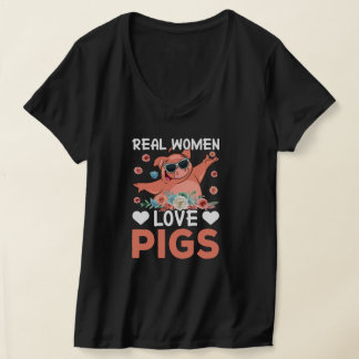 T-shirt Amoureux du cochon fou