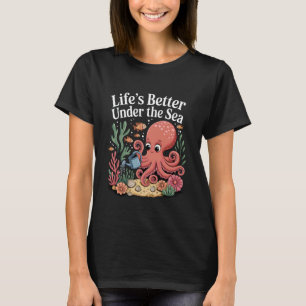 T-shirt Amoureux du jardin de poulpe Kraken Mer Octo Jardi