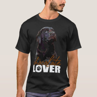 T-shirt Amoureux du labrador chocolat Labradors Marron Ret