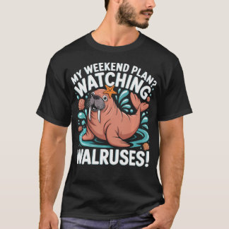 T-shirt Amoureux du Morse Créatures de la Mer Animaux de l
