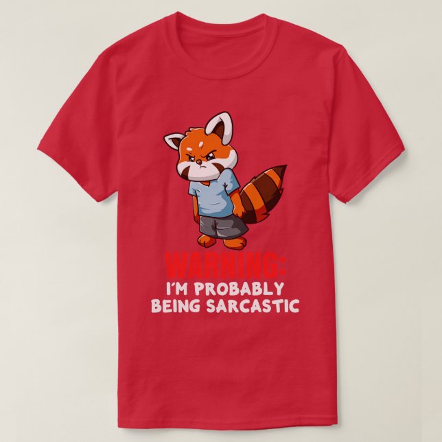 T-shirt amoureux du panda rouge 1 (Design devant)
