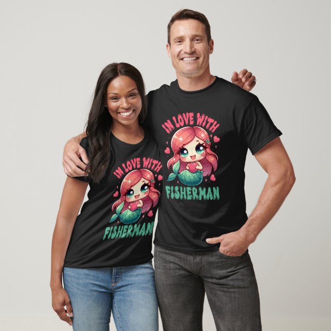 T-shirt Amoureux Du Pêcheur (Unisexe)