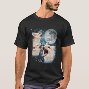 T-shirt Amoureux du Renard Fennec Galaxie Lune Trois Renar