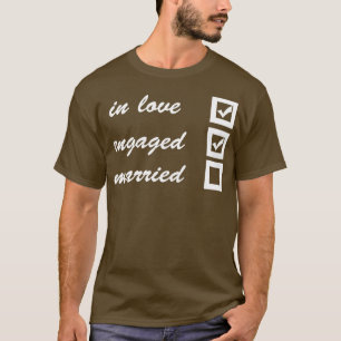 T-shirt Amoureux fiancé marié
