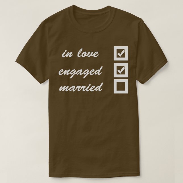 T-shirt Amoureux fiancés mariés (Design devant)