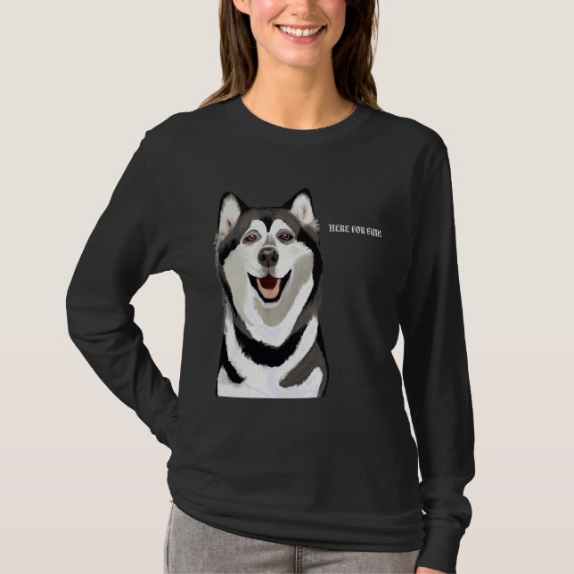 T-shirt Amoureux Husky (Devant)