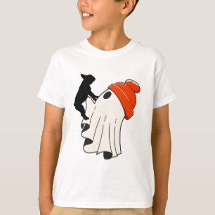 T-shirt Amoureux mignon fantôme Bouledogue Français