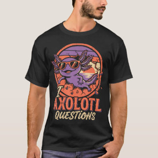 T-shirt Amoureux Rétro de l'Axolotl Drôle et Mignon Axolot