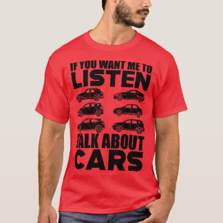 T-shirt amoureux Si vous voulez que je vous écoute parler 