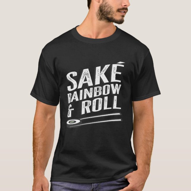 T-shirt Amoureux Sushi Sak Rainbow Roll T-Shi (Devant)