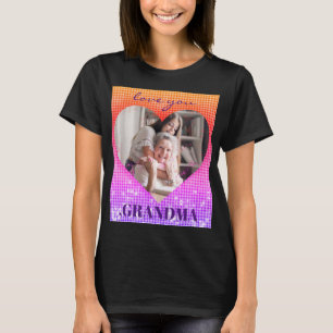 T-SHIRT AMOUREZ-VOUS GRANDMA PHOTO PERSONNALISÉE HOLOGRAPH