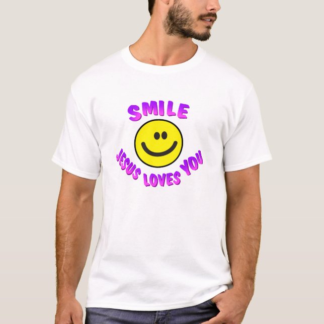 T-shirt Amours de Jésus de sourire vous (Devant)