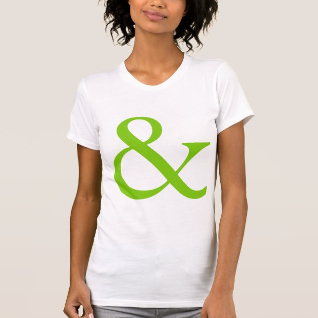 T-shirt Ampersand - Martian Green (Devant)