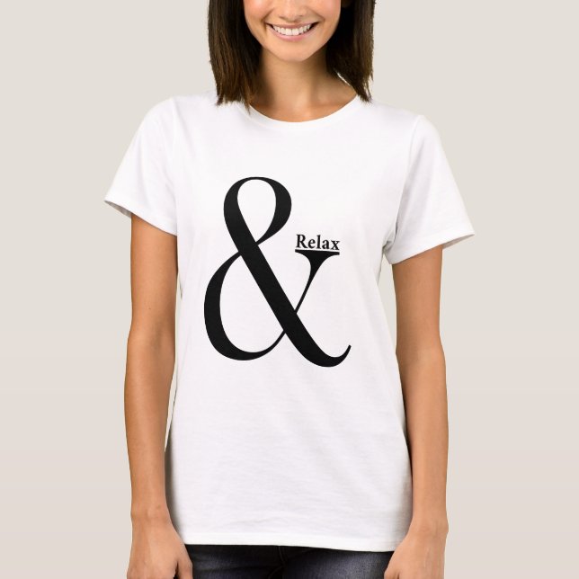 T-shirt Ampersand Relax (Devant)