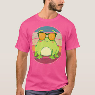 T-shirt Amphibien drôle Grenouille Lover Animal Lunettes d