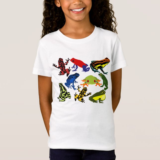 T-Shirt Amphibies de grenouille d'enfants d'enfants (Devant)