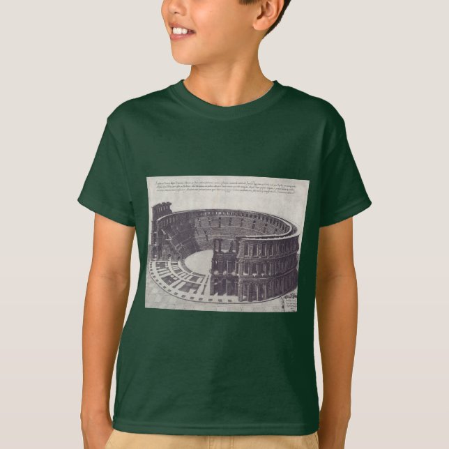 T-shirt Amphithéâtre de Vérone sur la Piazza Bra (Devant)