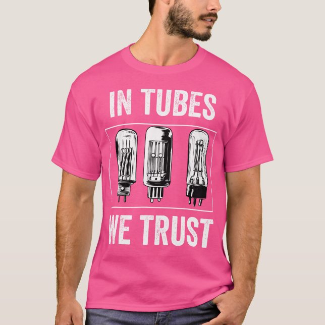 T-shirt Amplificateur à tube magnétique analogique Audio E (Devant)