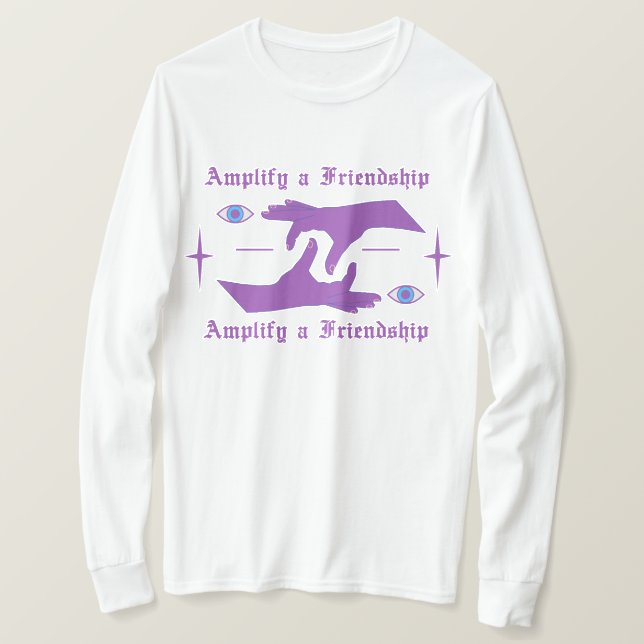 T-shirt Amplifier une amitié (Design devant)