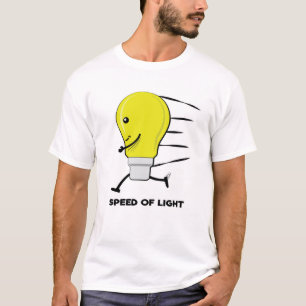T-shirt Ampoule de course drôle - Vitesse de la lumière