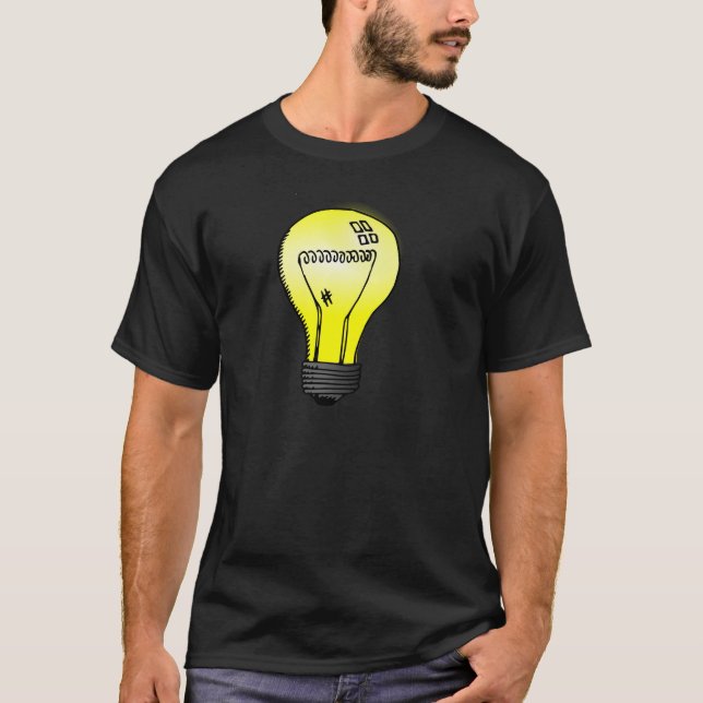 T-shirt Ampoule incandescente (Devant)