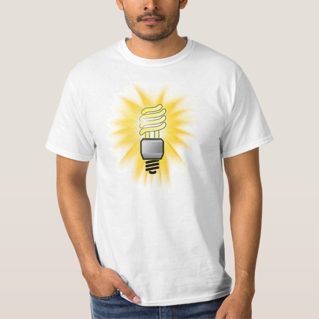 T-shirt Ampoule lumineuse CFL Energy Saver (Devant)
