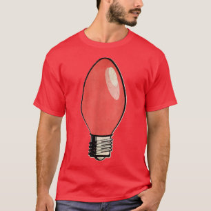 T-shirt Ampoule vintage Red Christmas Tree