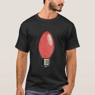 T-shirt Ampoule vintage Red Christmas Tree