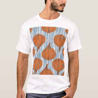 T-shirt Ampoules d'oignon dessinées à la main, papier pein