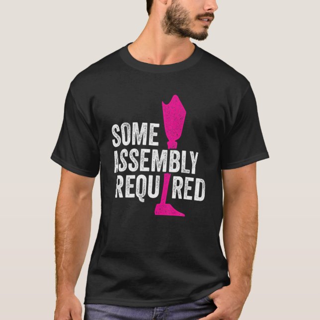 T-shirt Ampu Humour Assemblage bras de jambe Drôle récupér (Devant)