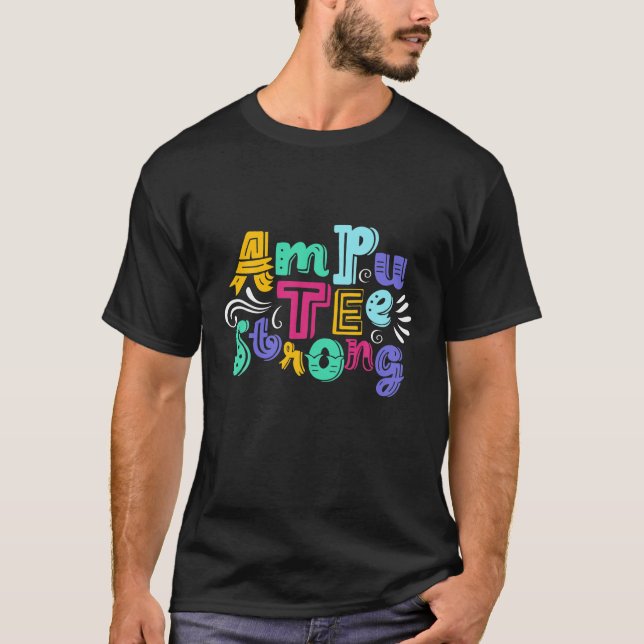 T-shirt Ampu Humour Famille Bras Jambe Drôle Cadeaux De Ré (Devant)