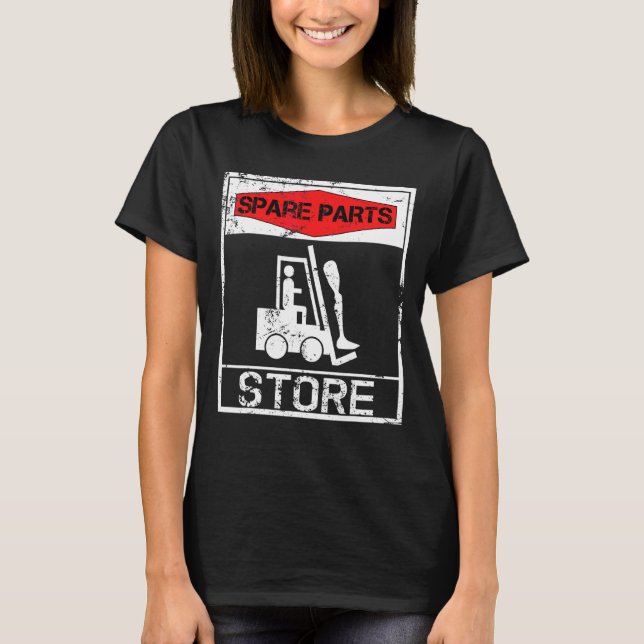 T-shirt Amputation de la jambe de magasin des pièces de re (Devant)