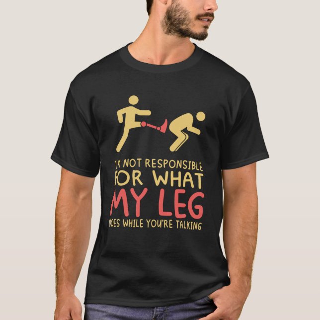 T-shirt Amputation prothétique de la jambe bionique (Devant)