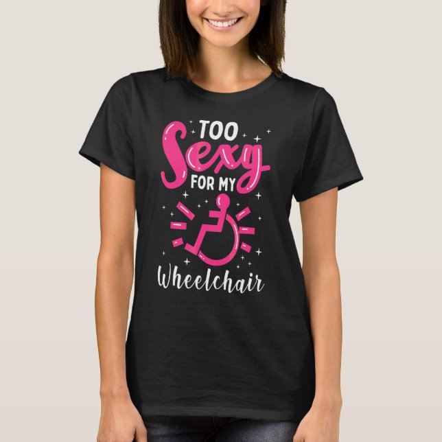 T-shirt Amputé de jambe en fauteuil roulant (Devant)
