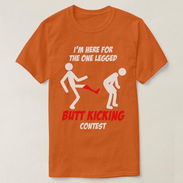 T-shirt Amputé de la jambe du concours de coups de pied (Design devant)